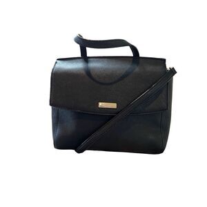 Kate Spade Laurel Way Elisanne Saffiano Leather Crossbody Handbag Black $359 COA